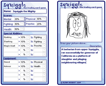Squiggle Card example 2