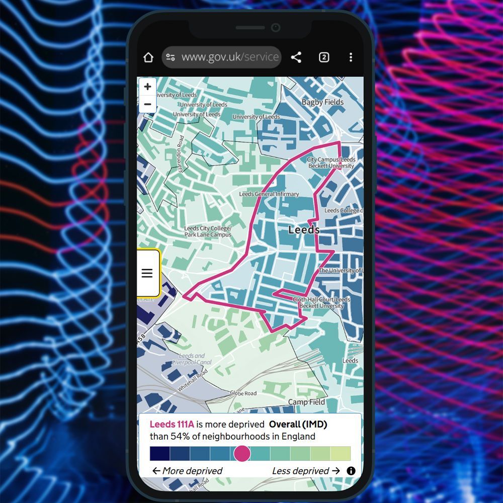 Deprivation app Interaction design, website designs - Glenn Herbert